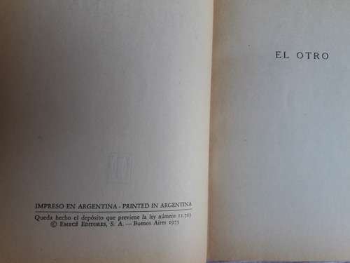 Imagen 5 de 7 de El Libro De Arena Jorge Luis Borges Emece 1º Ed. Marzo 1975