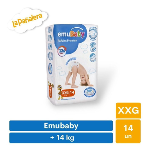 Pañal Emubaby Premium Talla Xxg 14 Unidades