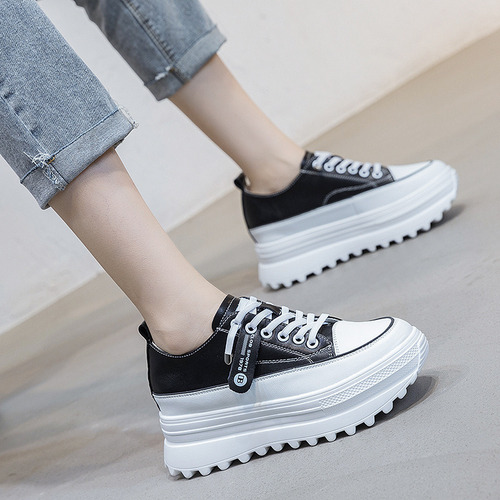 ~ Nuevos Zapatos De Plataforma Con Punta Redonda Para Mulher