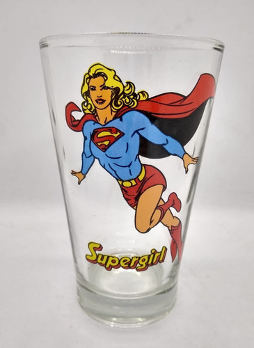 Vaso Supergirl Super Amigos Simil Pepsi Universo Retro Dc