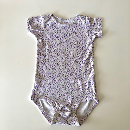 Body Carters Bebe Flores Lila Talle 24 Meses Importado