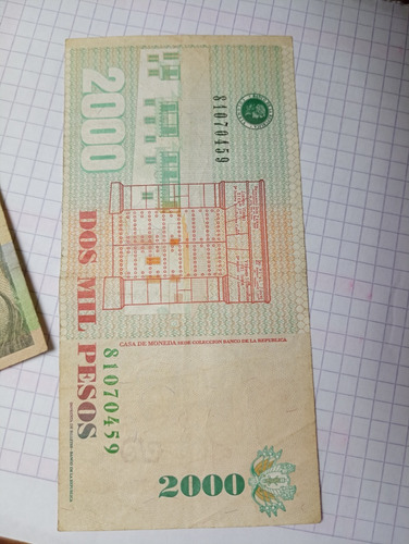 Billete De Dos Mil Pesos