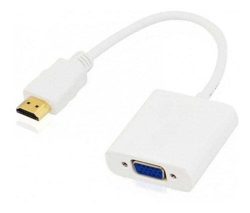 Imagen 1 de 2 de Adaptador Conversor Cable Hdmi A Vga Activo S/audio