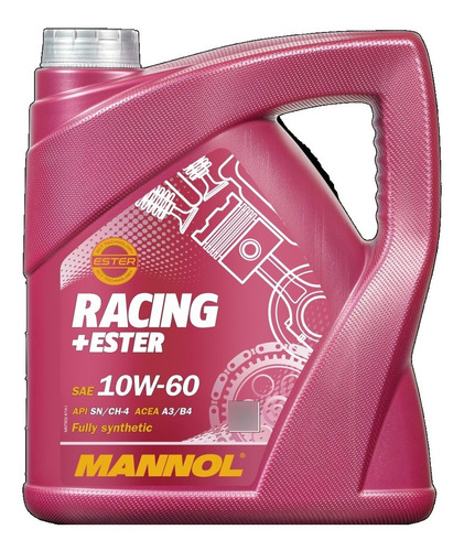 Aceite Mannol 10w60 Racing 4l +ester 100% Sintetico Germany