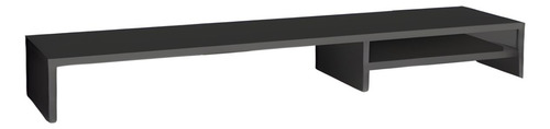 Base Monitor De Áudio Suporte Com Prateleira 15x90x20cm Mdf
