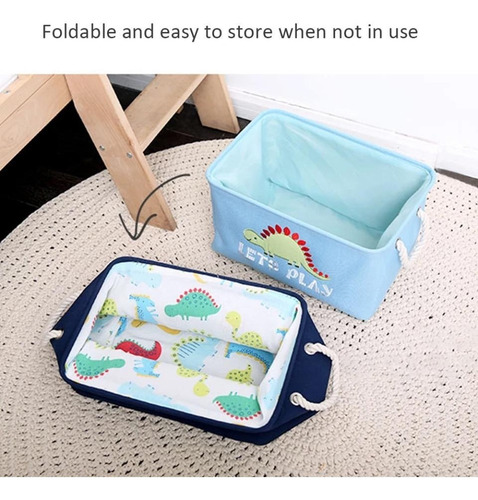 Imagen 10 de 10 de Organizador Cesto Infantil 37x33cm Quo Baby