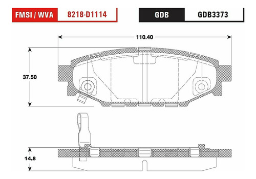 Kit Balatas Bajos Metales Del Y Tras Forester 11 Al 15 Trw