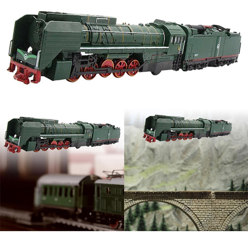 Tren De Vapor Retro Magnético Juguete Diecast Verde
