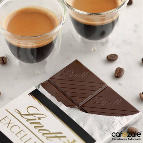 2 Barras Chocolate Suiço Lindt Excellence Cacau Nobre 2x100g