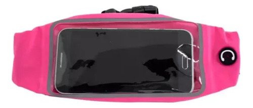 Cangurera Deportiva, Bolsa Deportiva Con Cinturón Elastic Color Rosa