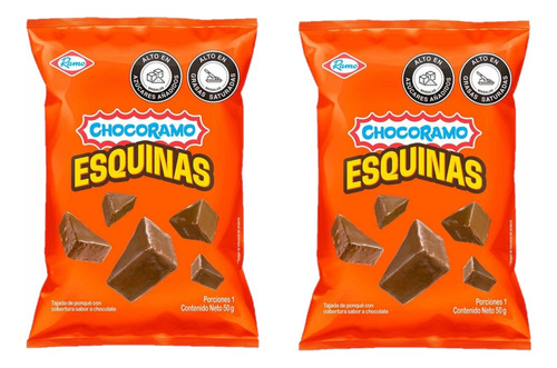 Pack X2 Ponqué Chocoramo Esquinas X 50gr Ramo