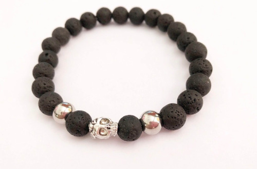 Pulsera Unisex Piedra Volcánica