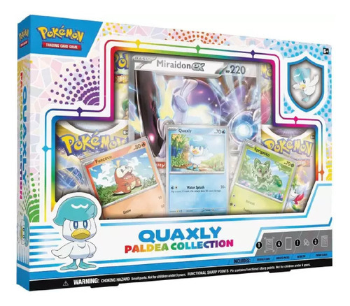 Box Pokémon Coleção Paldea Miraidon Ex 40 Cartas Quaxly