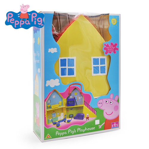 Família Peppa Pig + Casinha Mobiliada Na Caixa Original.