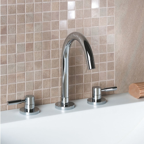 Misturador Para Lavatório Perflex De Mesa Slim 1877 C36 Acabamento Brilhante Cor Prateado