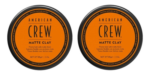 Duo Cera Matte Clay Fijac Media Alta American Crew 85g 