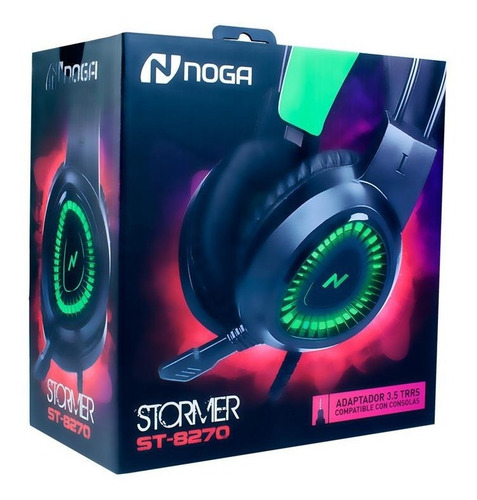 Auriculares Con Microfono Pc Ps4 Gamer Luces Noga St-8270 Ep