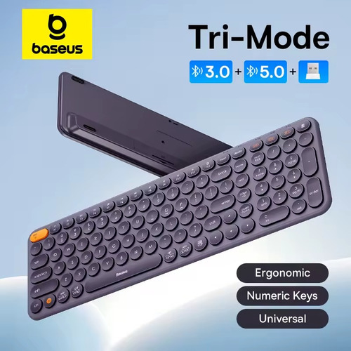 Teclado Baseus K01b Sem Fio Tri-mode Wireless Bluetooth