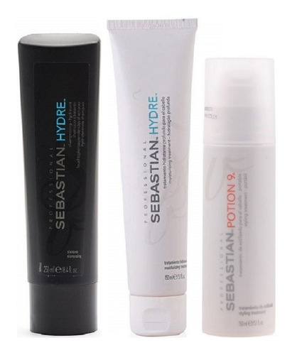 Shampoo Hidratante + Mascarilla + Potion 9 Sebastian Hydre