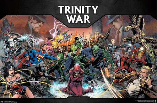 Dc Comics - Póster De Pared The Trinity War, 14.725  X...