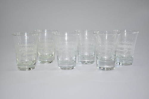 Set De 6 Vasos Tequileros (60 Cc) Mundo Marino Color Cristal,decorado