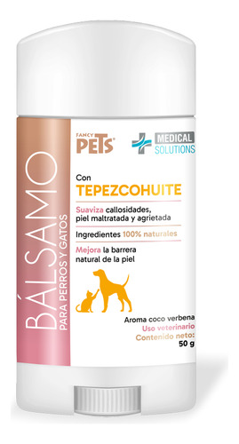 Balsamo En Barra Balsamo Hidratante 50 Gr Fancy Pets Fragancia Tepezcohuite