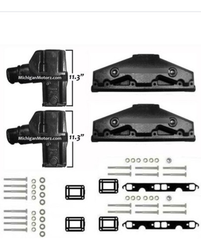 Paquete De Colector De Escape Motor Volvo Penta Y Elevadores