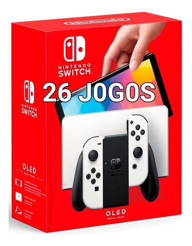 Nintendo Switch Oled Novo 256gb + Combo De Jogos 