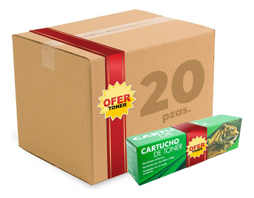 Caja 20 Pza Toner Tigre 12x Compatible Con 1012