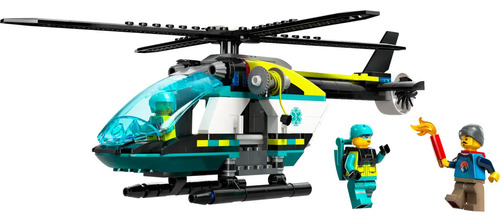 Lego City Helicoptero De Rescate Para Emergencias 60405