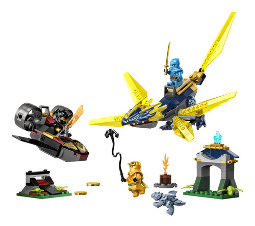 Lego Ninjago - Batalha Do Bebê Dragão De Nya E Arin Quantidade De Peças 157