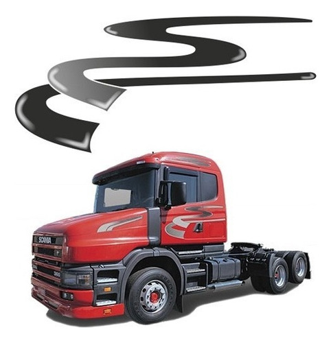 Kit Faixas Adesivos P/ Scania Série 4 Scl-4 1998 / 2000