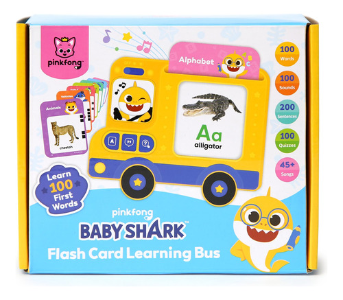 Baby Shark Flash Card Learning Bus?baby Shark Toys?juguetes 