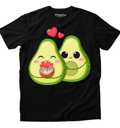 Playera San Valentín Aguacate Novios Romántico