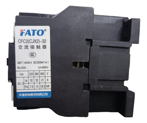 Contactor Fato, 32a, Bobina 220vca