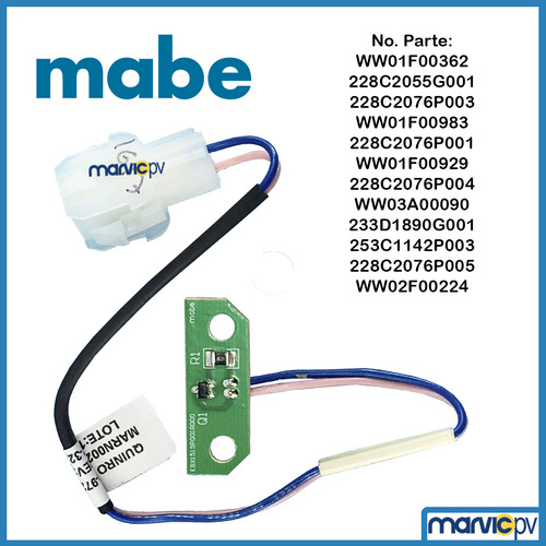 Kit Lavadora Mabe Poleas Transmisión Y Motor, Sensor Y Banda