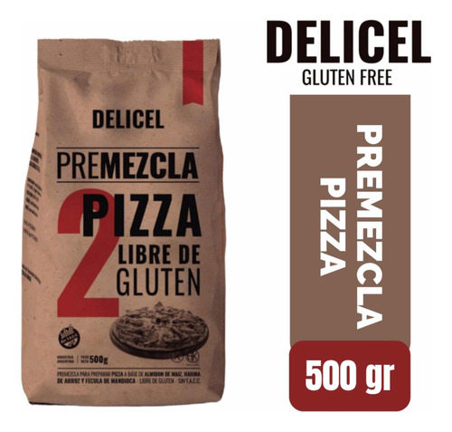 Premezcla Delicel Para Pizza Sin Tacc X 500 Grs.