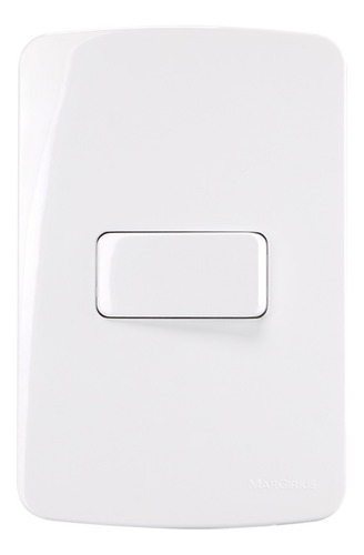 Interruptor Simples Margirius Linha Sleek 4×2 10a 250v Cor Branco Corrente nominal 10 A