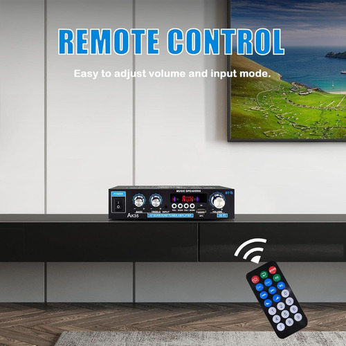 Amplificador De Audio Bluetooth Usb Mini Home De 2 Canales