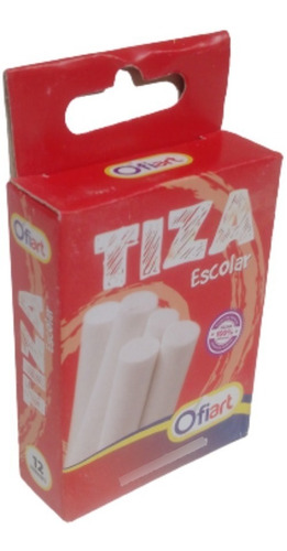 Tiza Escolar Blanca (3 Und)