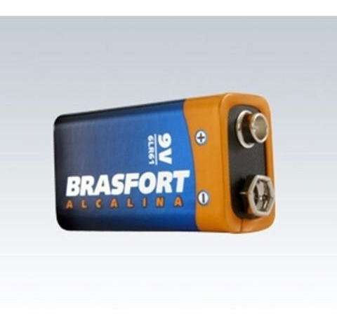 Pilha Alcalina Bateria 9 V Brasfort - Ref. 6304 20550