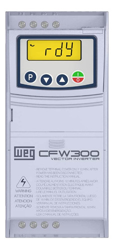 Inversor De Frequência 1cv 1,8a 380v-trifásico Weg-cfw300 Db