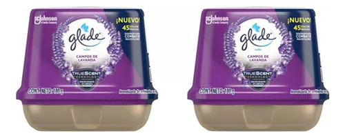 Aromatizante De Cubo Glade Campos De Lavanda 2 Pzs De 180gr