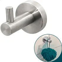 Comprar Gancho Porta Toalha Banheiro Inox Escovado Suporte Cabide Toalha Parede Pendurador Cabideiro Simples Dona D.cor Toalheiro Multiuso Aço Inox 304 Fosco Luxo