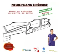 Comprar Molde De Pijama Cirurgico Envio Por Email  Pdf Ou Corel