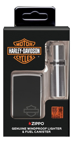Encendedor Zippo Set Harley Davidson + Llavero Porta Fluido
