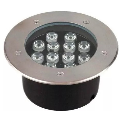 Foco Led Embutido De Piso 12w 220v Ip65 Blanco Frío/ Cálido