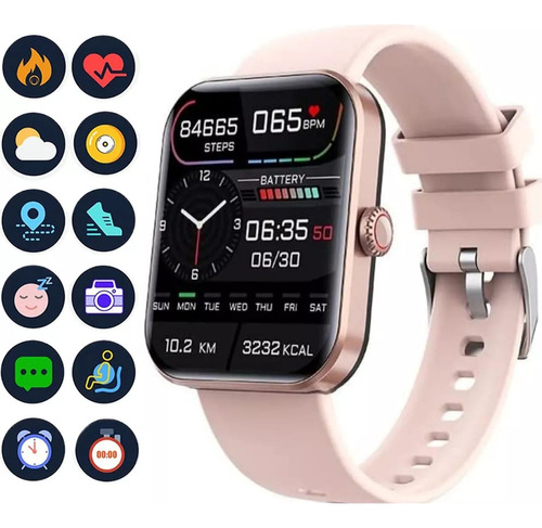 Reloj Inteligente Smartband F57l Con Medidor De Glucosa