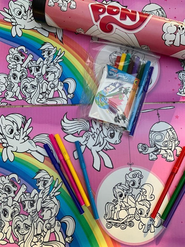 Pintar Lavar Y Volver A Colorear Little Ponny Pequeño Pony