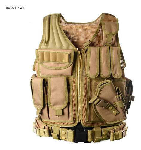 Colete Tático De Caça Ao Ar Livre Training Combat Armor Vest